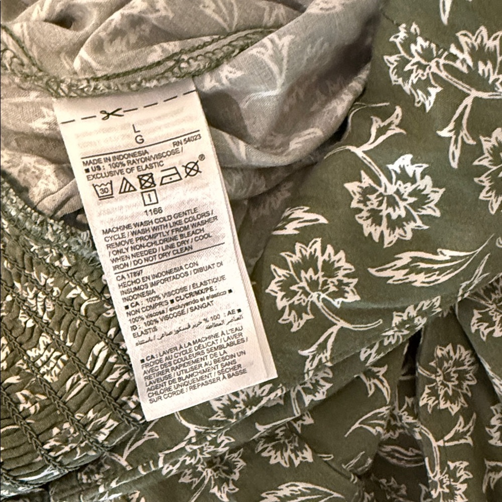 Old navy Green Floral Jumpsuit - L - Picture 8 of 8